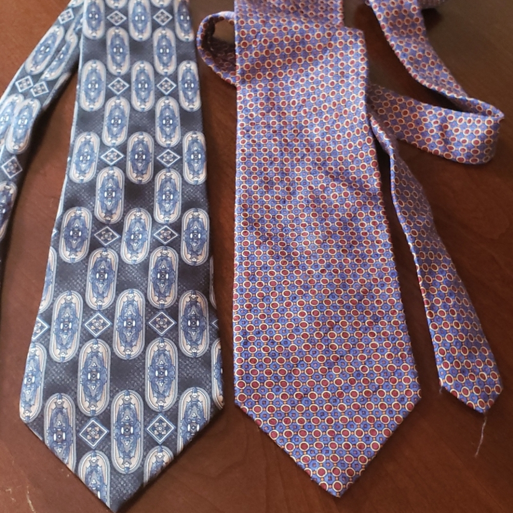 2 EUC silk ties